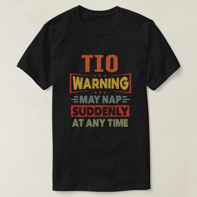 Tio-varning kan plötsligt falla när som helst - Gi T Shirt (Design framsida)