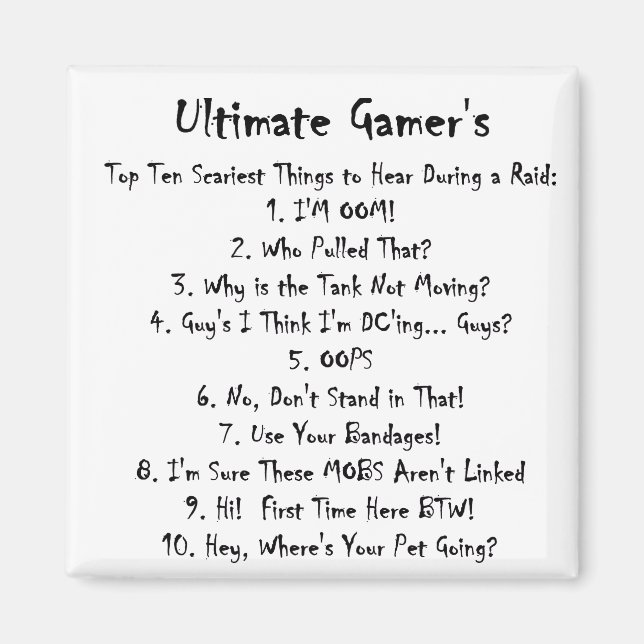 Tio värst Sak att höra på en RAID Magnet (Framsidan)