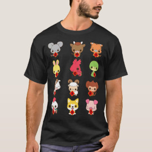 Tioåriga tecken på kinesiska zodiakdjur, nyår 1 t shirt