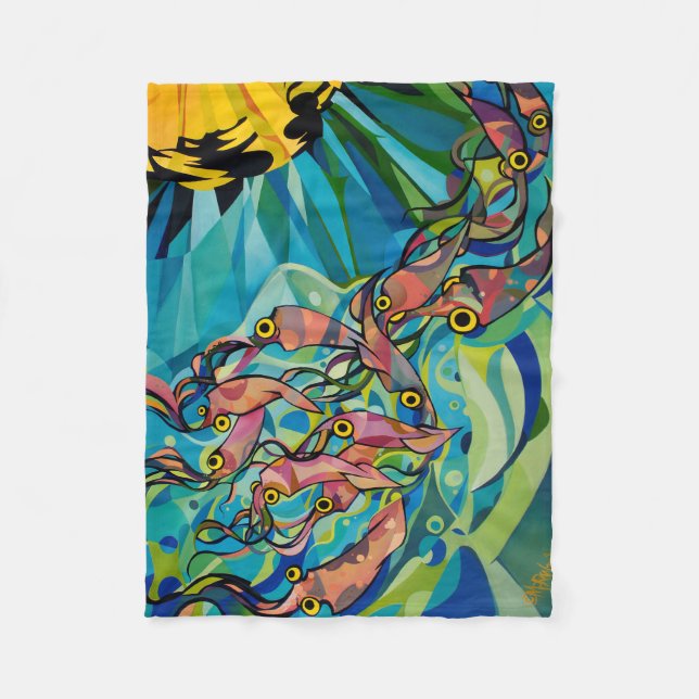 Tioarmad bläckfisk filt vid Patrick Moran (Framsidan)