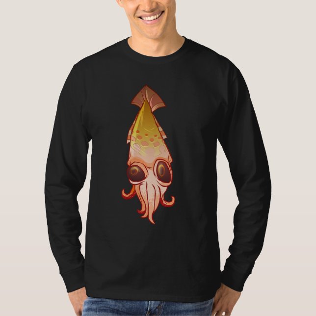 tioarmad bläckfisk t-shirt (Framsida)