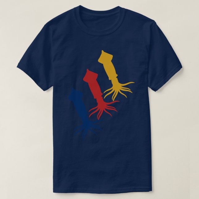 Tioarmad bläckfisk t shirt (Design framsida)