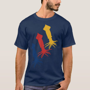 Tioarmad bläckfisk t shirt