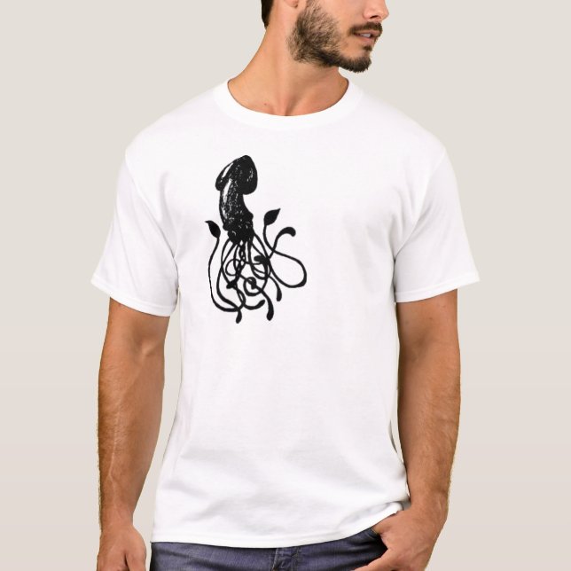 Tioarmad bläckfisk tee (Framsida)