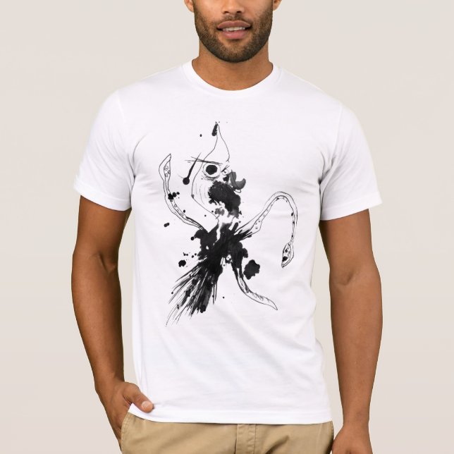 Tioarmad bläckfiskattack t-shirt (Framsida)