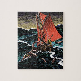 Tioarmad bläckfiskattackpussel pussel