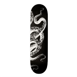Tioarmad bläckfisksvart 2,0 old school skateboard bräda 18 cm