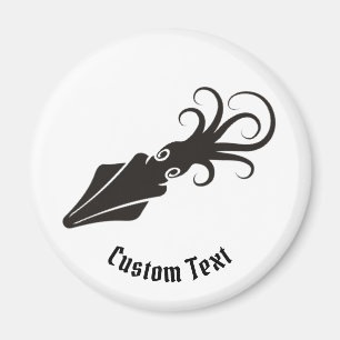 Tioarmad bläckfisksymbolssvart magnet