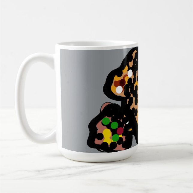 Tioarmad prick kaffemugg (Vänster)