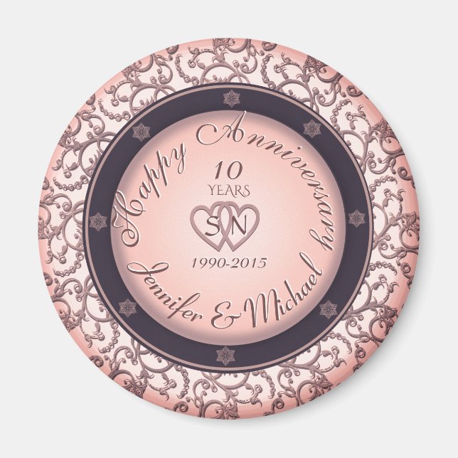 tioårsdagen av lycklig magnet (Framsidan)