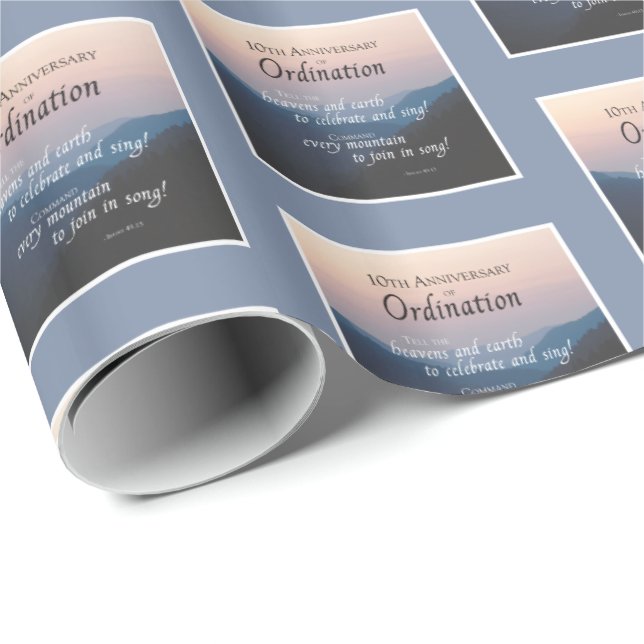 Tioårsdagen för Gratulerara ordningseftermiddagen Presentpapper (Rullad Hörn)