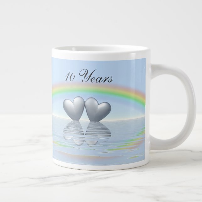 Tioårsjubileum Tin Hearts Jumbo Mugg (Höger)