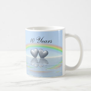 Tioårsjubileum Tin Hearts Kaffemugg