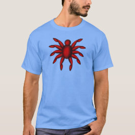 Tiobent mörkröd skalbagge t shirt