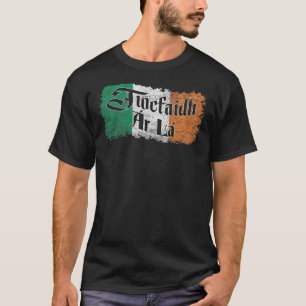 Tiocfeldh Ar La - Vintage Ireland Flagga Shir T Shirt
