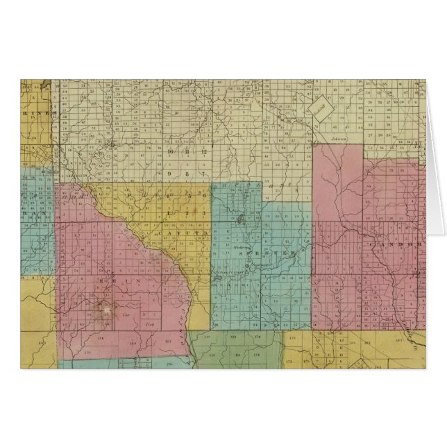 Tioga County Hälsningskort (Framsidan Horizontal)