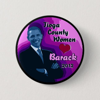 Tioga County kvinnahjärta Barack 2012 2,25" Knapp