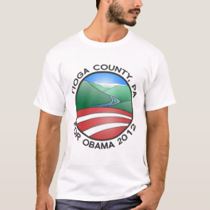Tioga County PA för den Obama kanjonT-tröja 2012 T-shirt