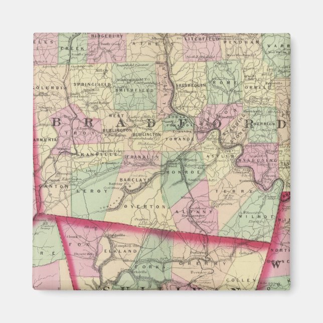 Tioga, Luzerne, Bradford, Sullivan, Wyoming Magnet (Framsidan)