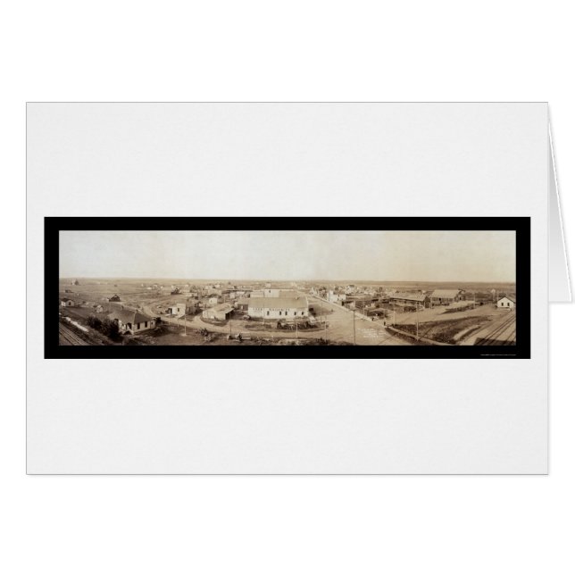 Tioga ND Photo 1914 Hälsningskort (Framsidan Horizontal)