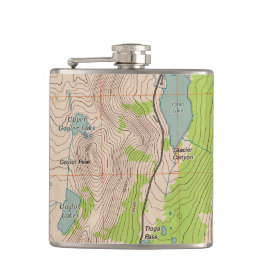 Tioga Pass, California Topography Karta Fickplunta