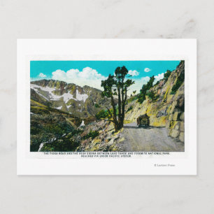 Tioga Road High Sierra mellan Tahoe och Yosemit Vykort