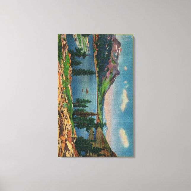 Tioga Sjö och Mt. Dana på hög Sierra Canvastryck (Framsida)