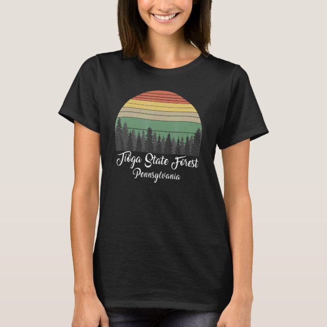 Tioga State Forest T Shirt (Framsida)