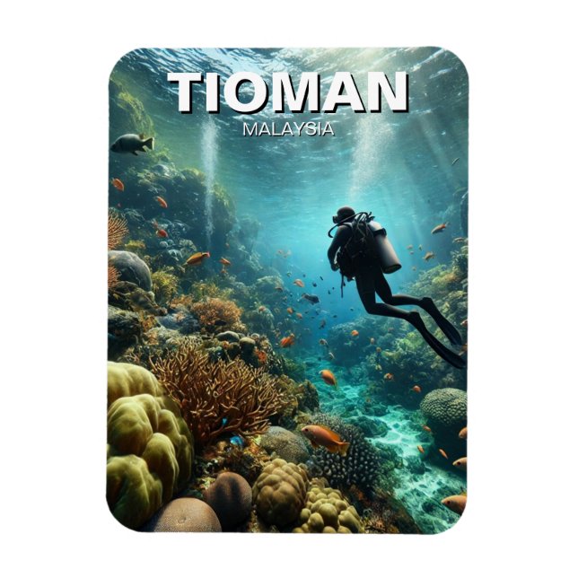 Tioman Malaysia Dyka Magnet (Vertikal)
