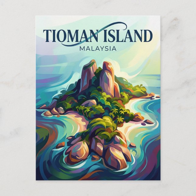 Tiomanön Malaysia Vykort (Framsida)