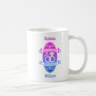 Tionde 10-års bröllopsdag TIN ALUMINUM Kaffemugg