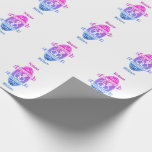 Tionde 10:e bröllopsdag TIN ALUMINUM Presentpapper<br><div class="desc">En design för ett gift par som firar sin tionde årsdag. Denna design är en sköldliknande emblem med texten TINDAGSJUBILEUM, 10 år och sammanlänkade vigselringar. Tinn eller aluminium är den traditionella gåvan för det tionde bröllopsjubileet. Du kan anpassa makarnas namn. Om du behöver hjälp med att anpassa denna design kan...</div>