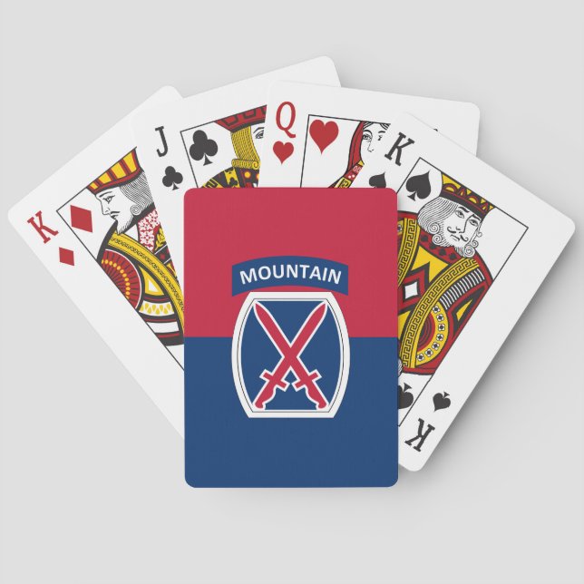 Tionde bergsdelen casinokort (Baksidan)