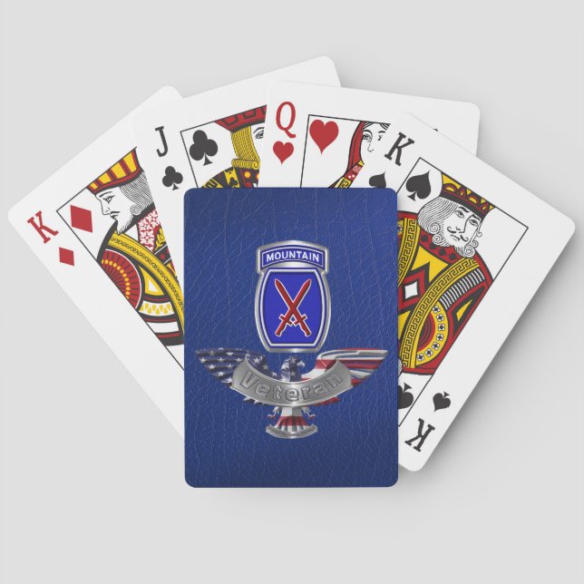 Tionde bergsdelen casinokort (Baksidan)
