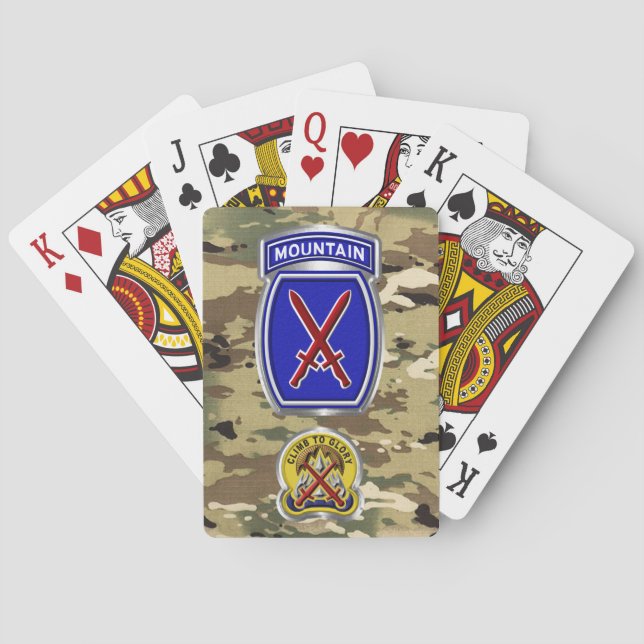 Tionde bergsdelen casinokort (Baksidan)