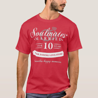 Tionde Bröllop-årsdagen - tio år av Giftermål T Shirt
