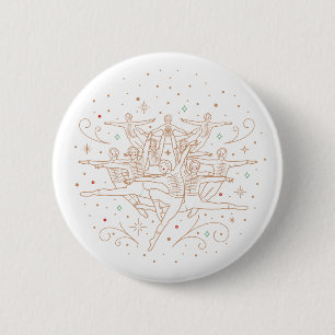 Tionde dagen av Chrismas Button Pinback Knapp