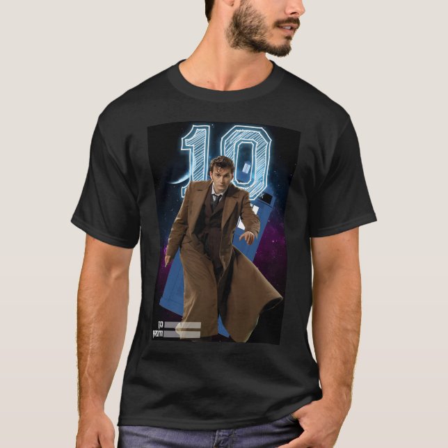Tionde Doktorn - Lyckönskningskort T Shirt (Framsida)
