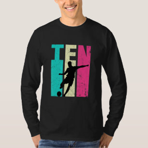 Tionde födelsedag Retro Ocer 10 år gammal födelsed T Shirt