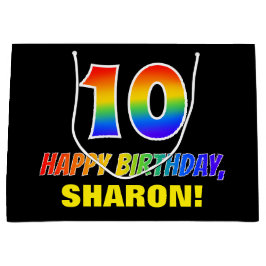 Tionde födelsedagen: fetstil, Roligt, enkel, regnb