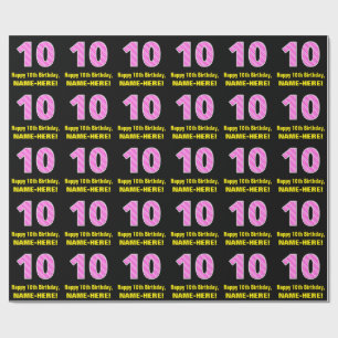 Tionde födelsedagen: Rosa Rand och örhängen "10 Presentpapper