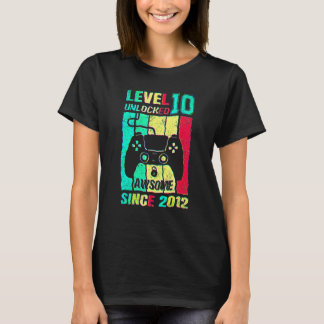 Tionde födelsedagsnivån 10 olåst Fantastisk 2012-v T Shirt