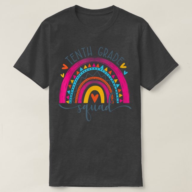 Tionde Klass-Hejen på torget första skoldagen t Shirt (Design framsida)