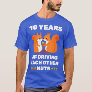 Tionde tioårsdagen av Tin Bröllop-årsdagen - lusti T Shirt