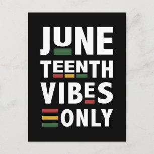 Tionde vibes firar bara svart pride vykort