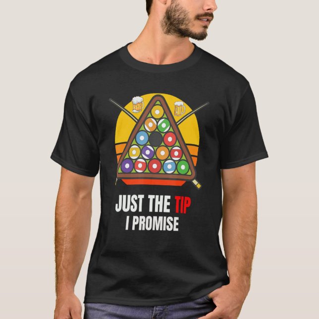 Tip Bassäng Player Billards Legend T Shirt (Framsida)