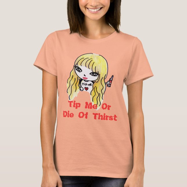 Tip Me- Liz doll (Burnout Tee) Tee Shirt (Framsida)