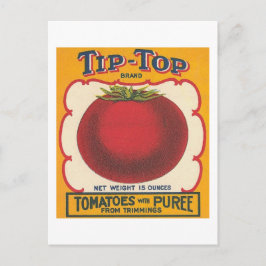 Tip-Top Tomates Vintage Label Vykort