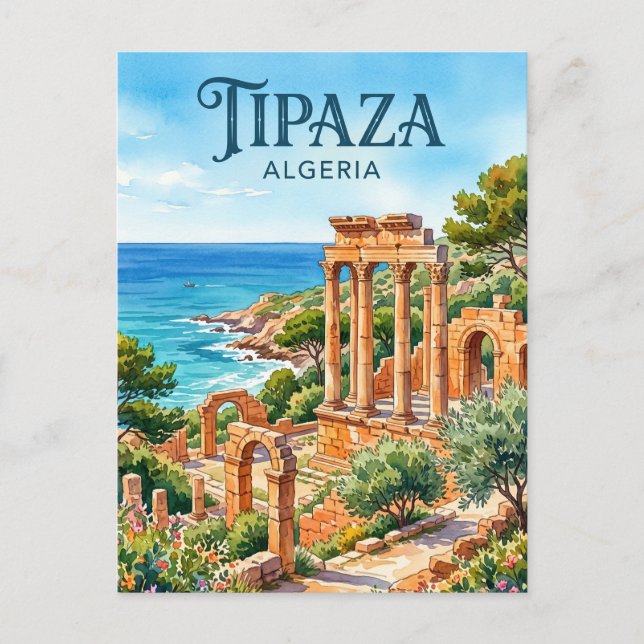Tipaza ruiner Algeriet Vykort (Framsida)