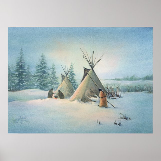 TIPI CAMP SQUAW by SHARON SHARPE Poster (Framsidan)